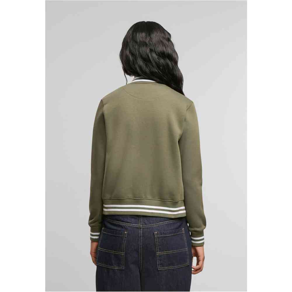 Urban Classics - Sweat College jacket - Olive green/Olive green